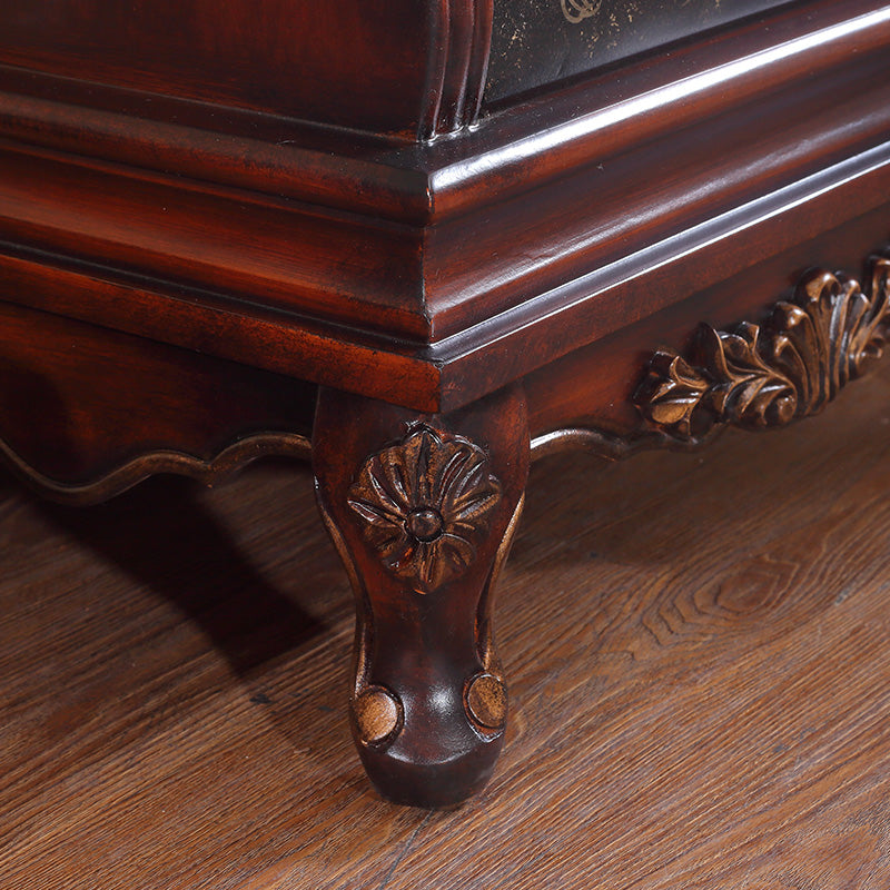 58.6" H Traditional Lingerie Chest Vertical Solid Wood Storage Chest