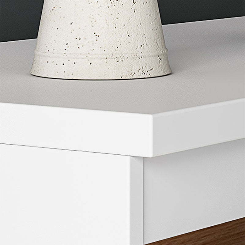 Modern Wood Storage Chest Dresser Horizontal White Dresser for Bedroom