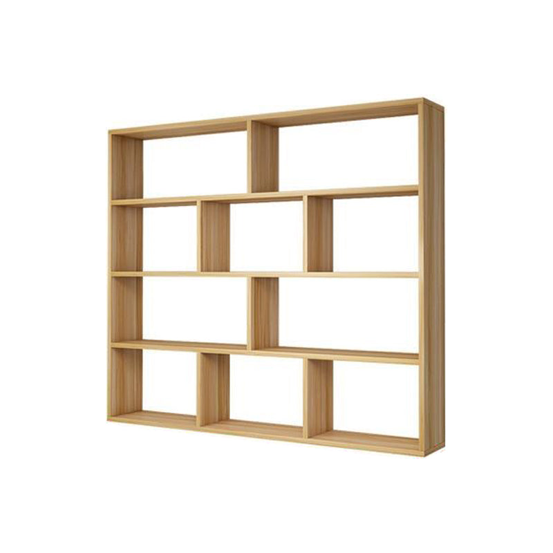 Contemporary Floating Bookshelf Wall Mounted Manufactured Wood Bookcase