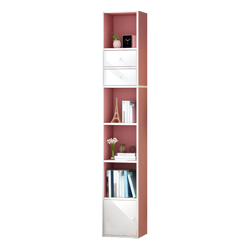 Wooden Bookcase Modern Style Home Living Room Corner Bookshelf