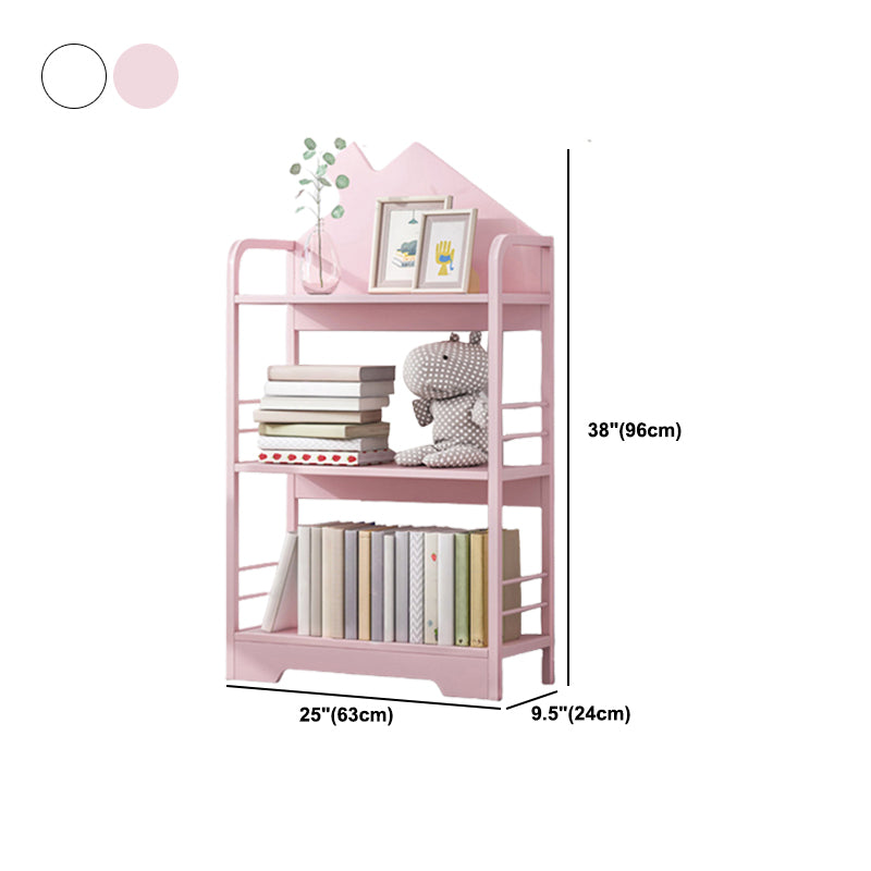 Scandinavian Metal Open Back Bookcase 9.4" Wide Home Bookshelf