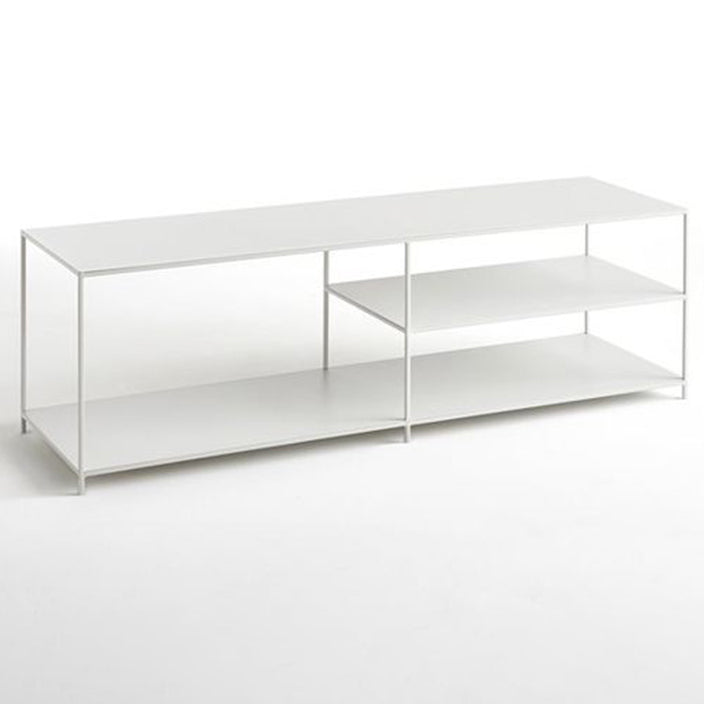 19.69"H TV Stand Industrial Style Open Storage TV Console with 3-shelf