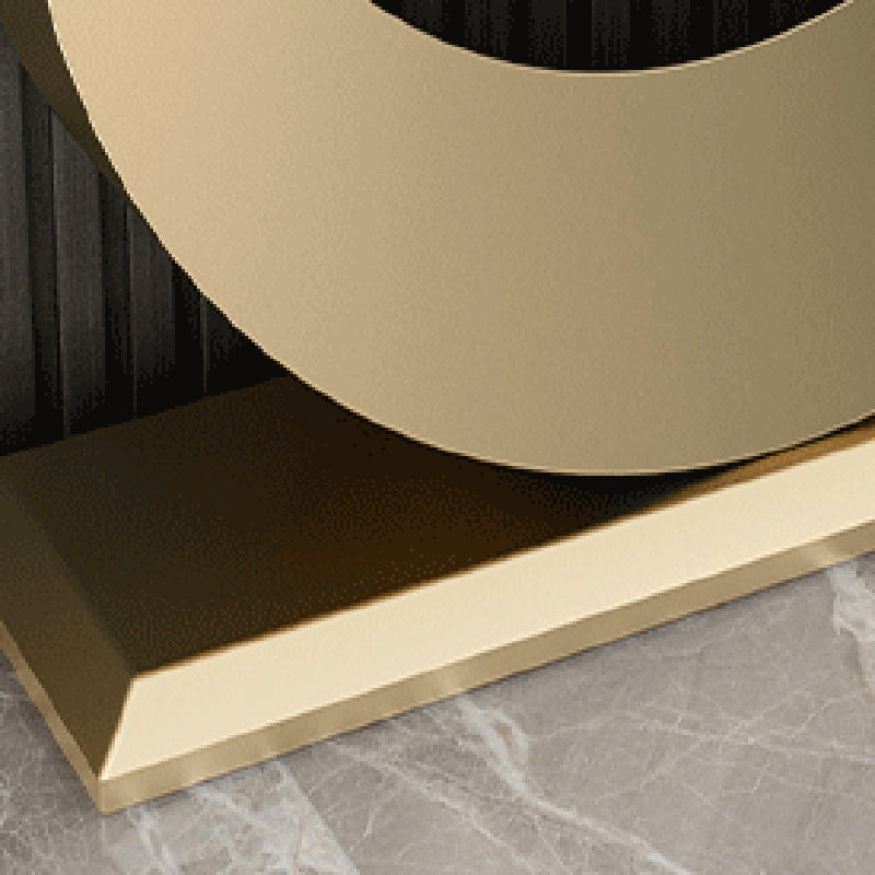 Stain Resistant Slate/metal Glam Abstract Console Table for Hall