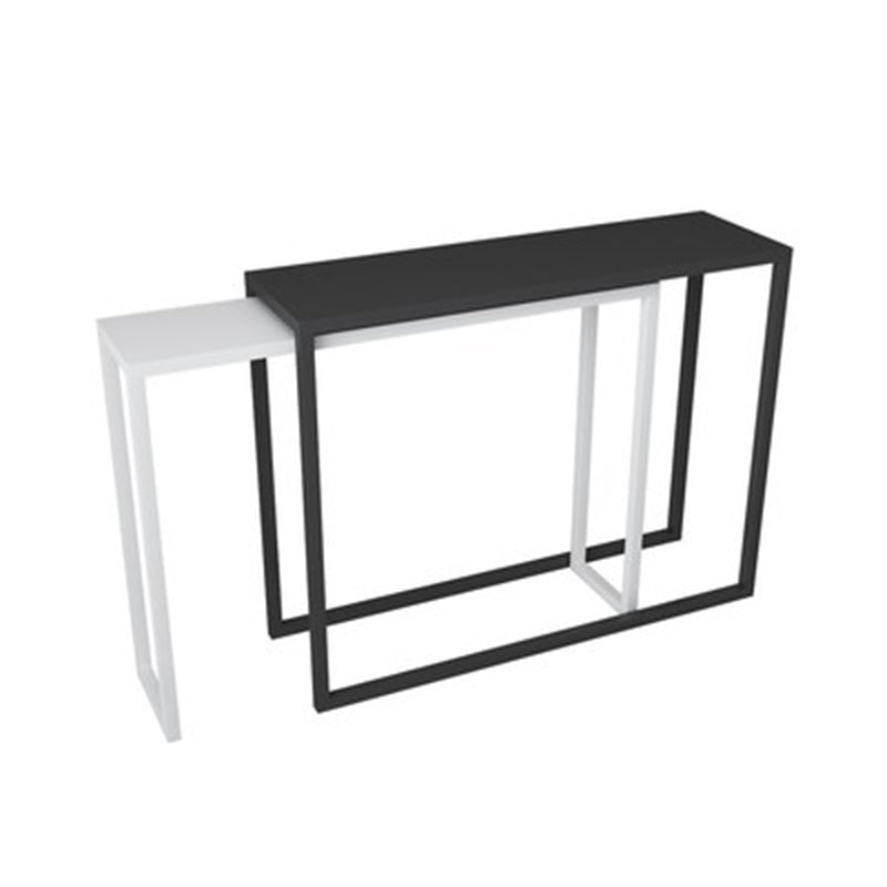 Sled-base Console Table, 11.8" W Ironcraft Modern Hallway Console Sofa Table
