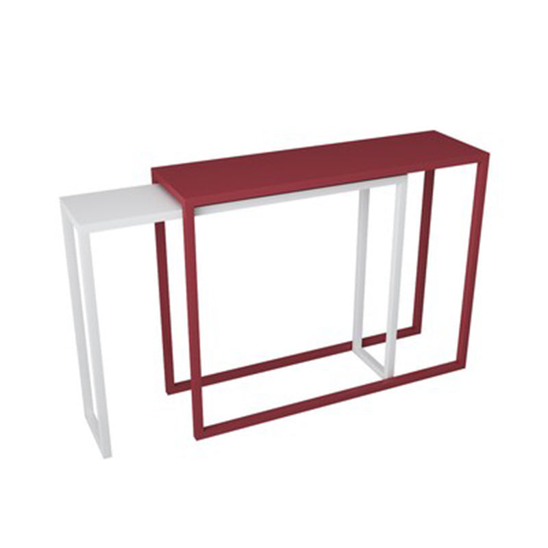 Sled-base Console Table, 11.8" W Ironcraft Modern Hallway Console Sofa Table