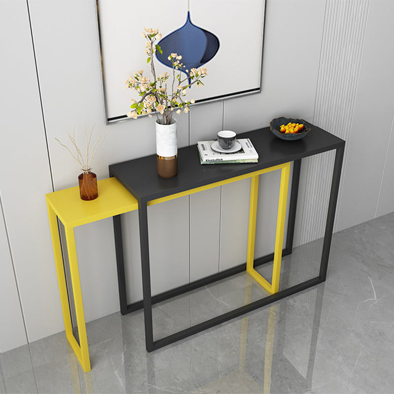 Sled-base Console Table, 11.8" W Ironcraft Modern Hallway Console Sofa Table