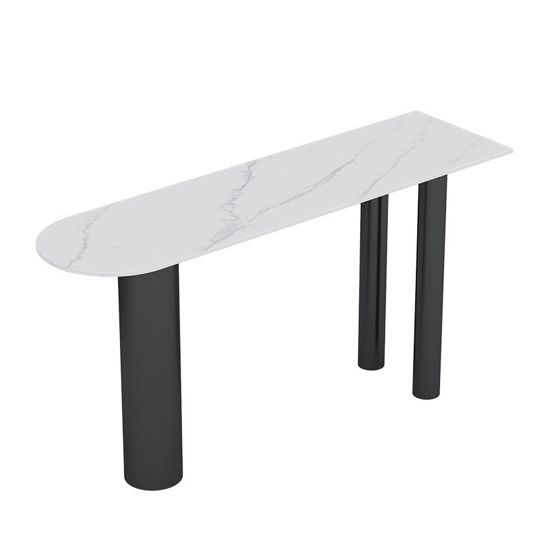 Modern 1/3 Pieces Bar Table Set Stone Counter Table with High Stools