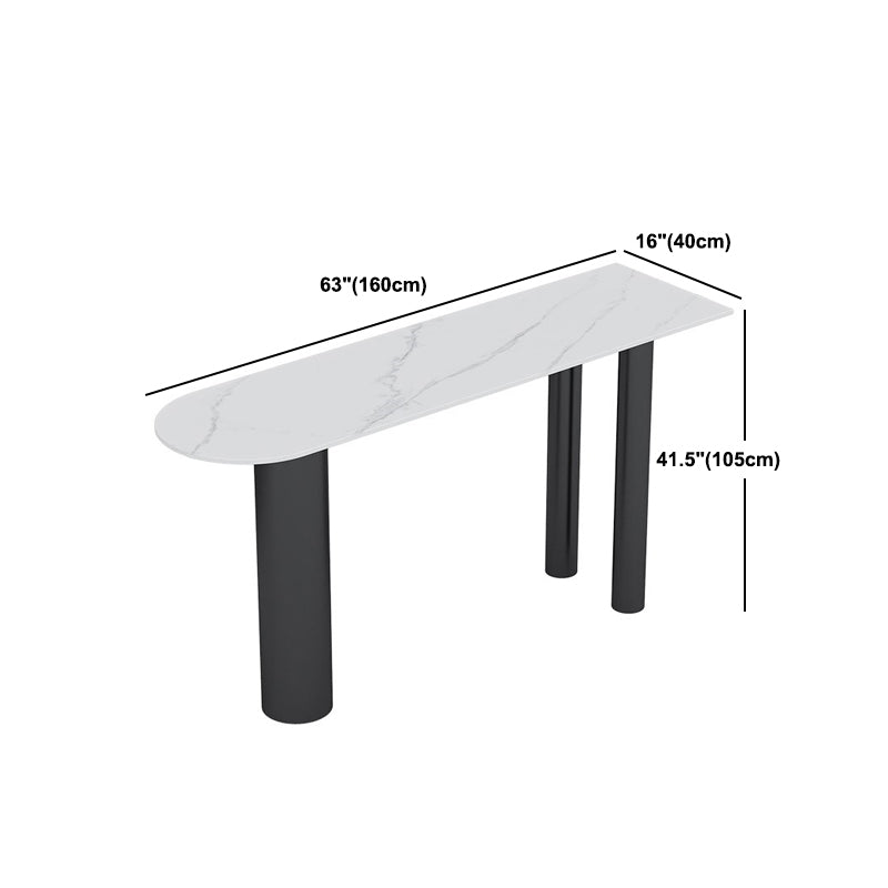 Modern 1/3 Pieces Bar Table Set Stone Counter Table with High Stools