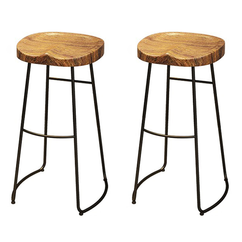 Industrial Rectangle Wooden Bar Table Set 1/4/5 Pieces Counter Table with Backless Stools