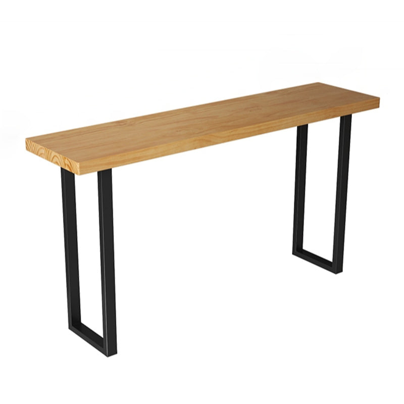 Industrial Rectangle Wooden Bar Table Set 1/4/5 Pieces Counter Table with Backless Stools