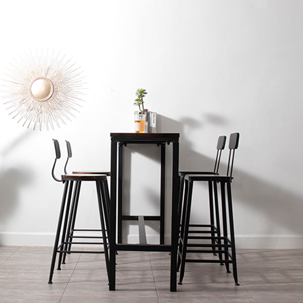 Traditional Luxury Bar Table Set 1/2/3 Pieces Counter Set with Black Base