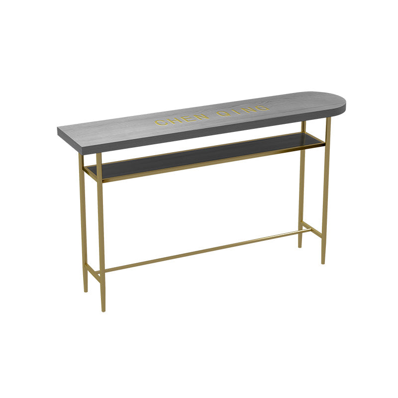 Living Room Oval Counter Height Set 1/2/4/7 Pieces Modern Wood Trestle Counter Set