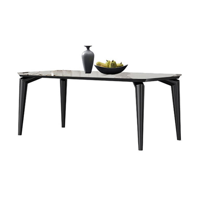 Designer Style Sintered Stone Top Dining Set Rectangle 1/4/6 Pieces Dining Room Table Set