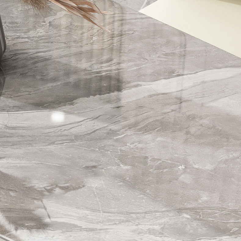 Nordic Sintered Stone Top Dining Set Rectangle 1/2/5/6 Pieces Dinette Table Set