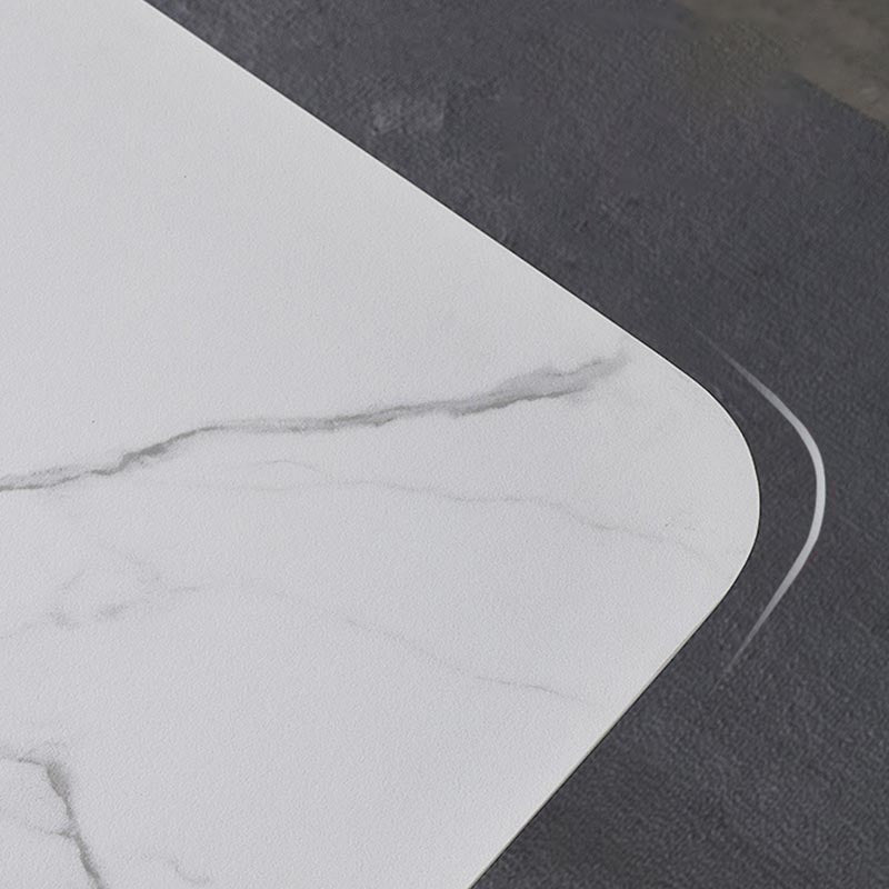 Stone Top Dining Table Traditional Luxury Dining Table with 4 Legs