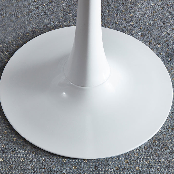 Round Dining Table Contemporary Style Stone Dining Site Table with Tulip Base