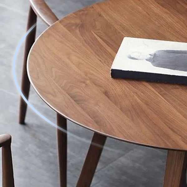 Round Dining Table Modern Style Pine Solid Wood Dining Site Table