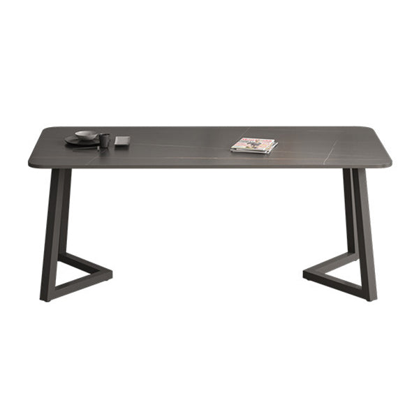 Industrial Style Dining Table Sintered Stone Rectangle Table for Home
