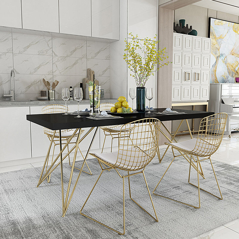 Luxury Style Dining Table Rectangle Dinette Table for Home Kitchen