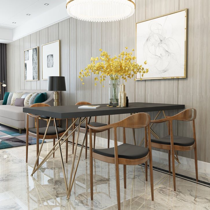 Luxury Style Dining Table Rectangle Dinette Table for Home Kitchen