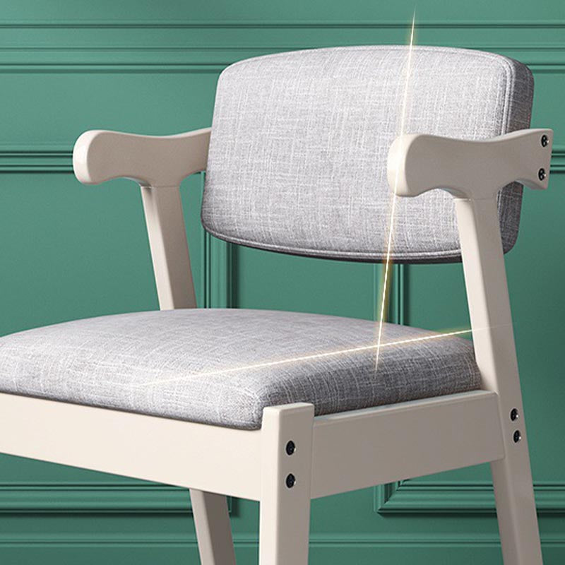 Modern Wood Dining Chair Open Back Dining Side Furniture in Matte Finish for Home