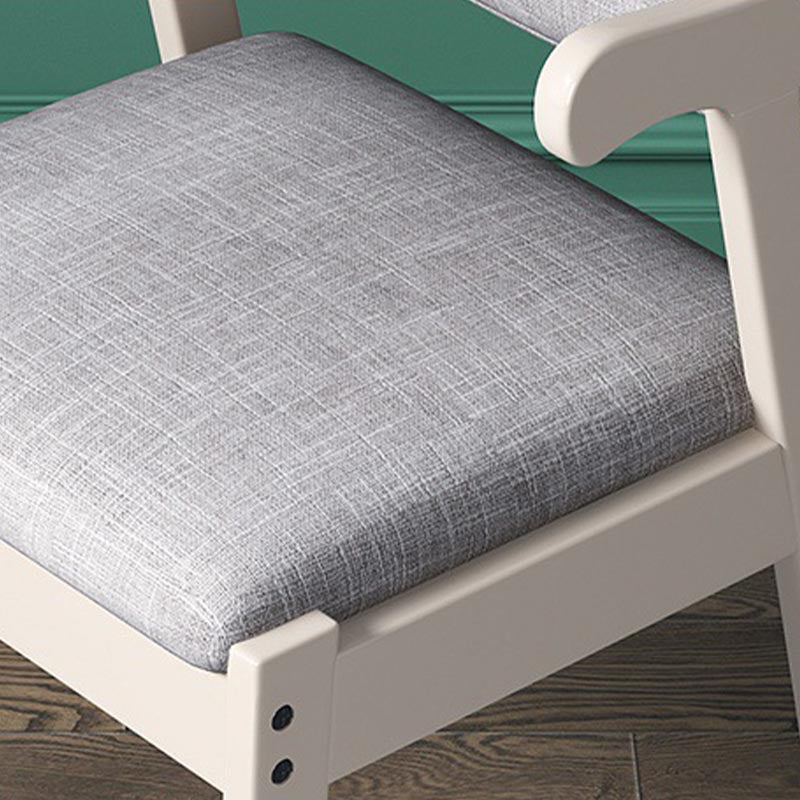 Modern Wood Dining Chair Open Back Dining Side Furniture in Matte Finish for Home