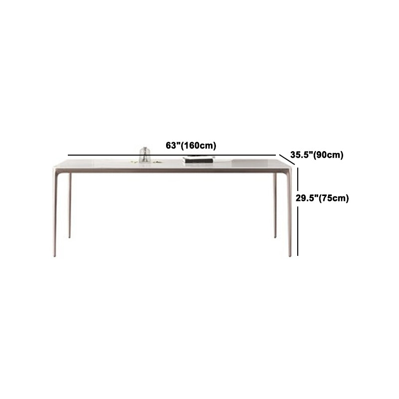 Modern Sintered Stone Top Dining Set Rectangle 1/2/4/5/6 Pieces Dining Room Table Set