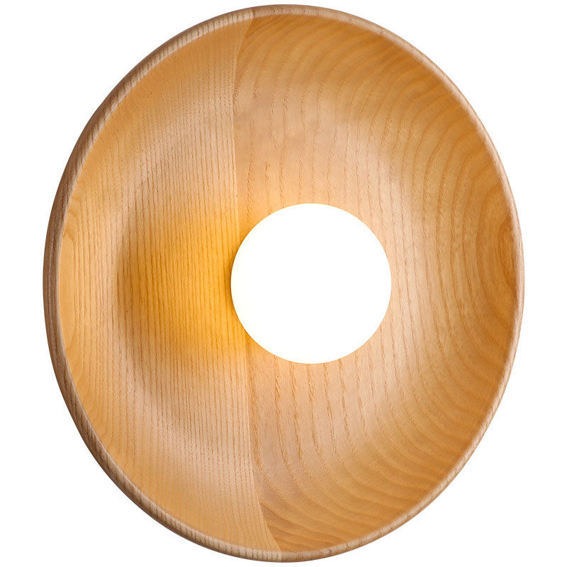 Modern Simplicity Wall Sconce Wooden 1-Light Wall Light for Interior Spaces