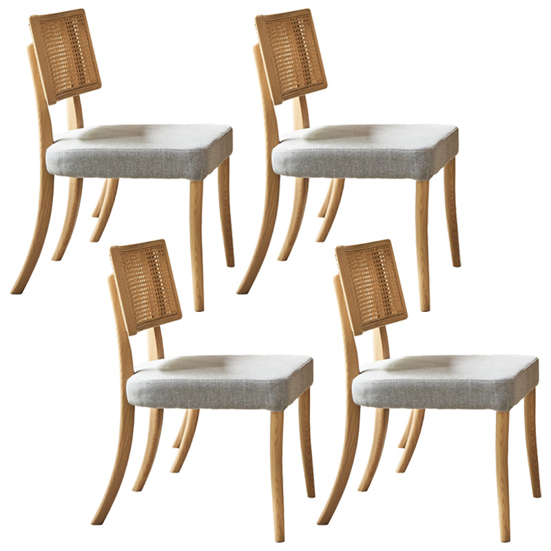 Modern Furniture Set 1/4/7 Pieces Rectangle Table Set with Solid Wood Dining Chairs