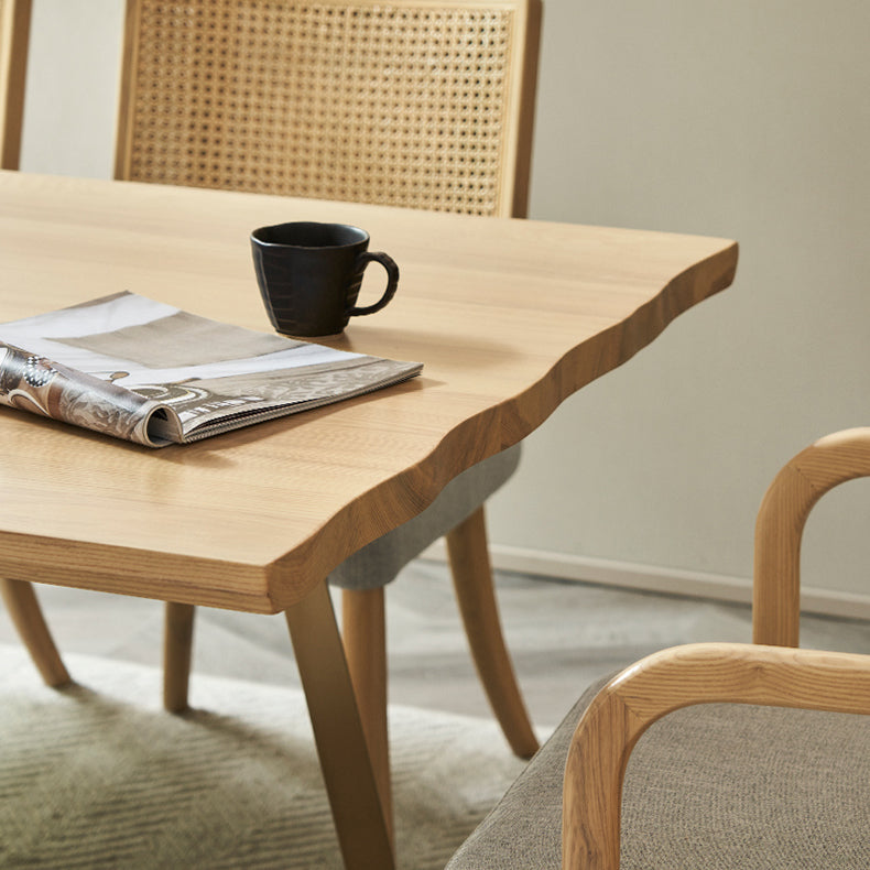 Modern Furniture Set 1/4/7 Pieces Rectangle Table Set with Solid Wood Dining Chairs