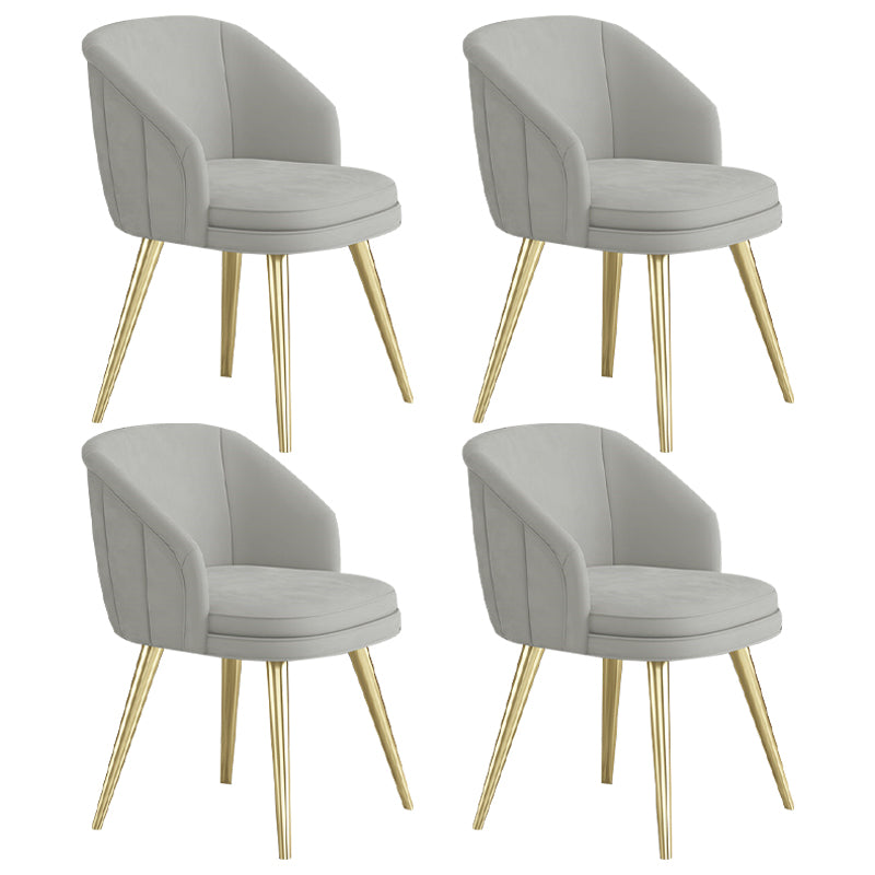 Glam Dining Set 1/4/5 Pcs Rectangle Sintered Stone Top Set with Parsons Chairs