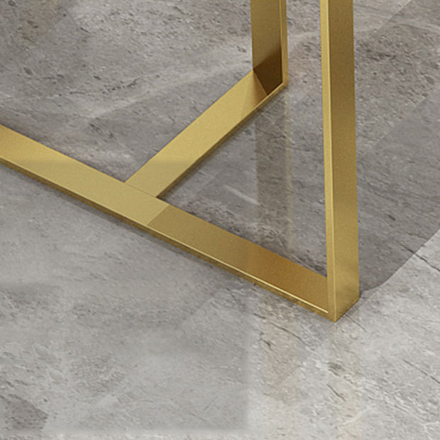 Glam Dining Set 1/4/5 Pcs Rectangle Sintered Stone Top Set with Parsons Chairs