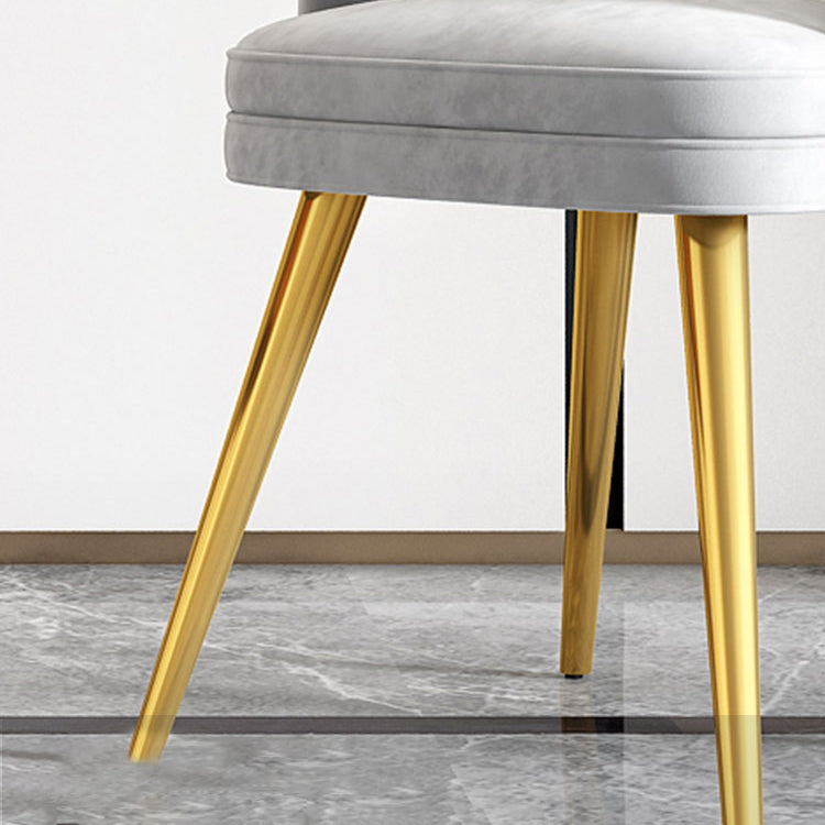 Glam Dining Set 1/4/5 Pcs Rectangle Sintered Stone Top Set with Parsons Chairs