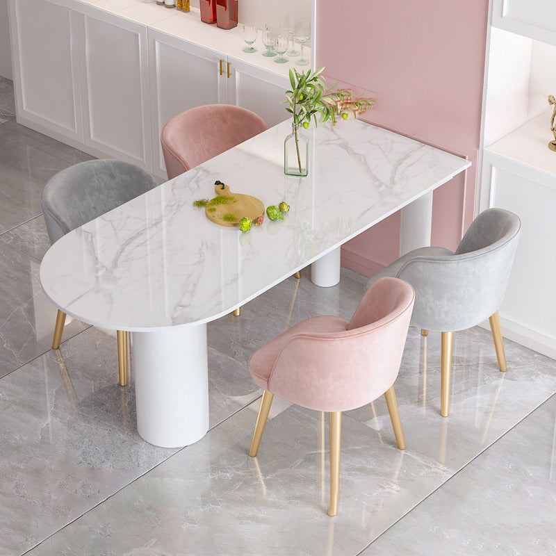 Glam Style Sintered Stone Dining Set 1/4/5 Pieces Dining Set for Dining Areas