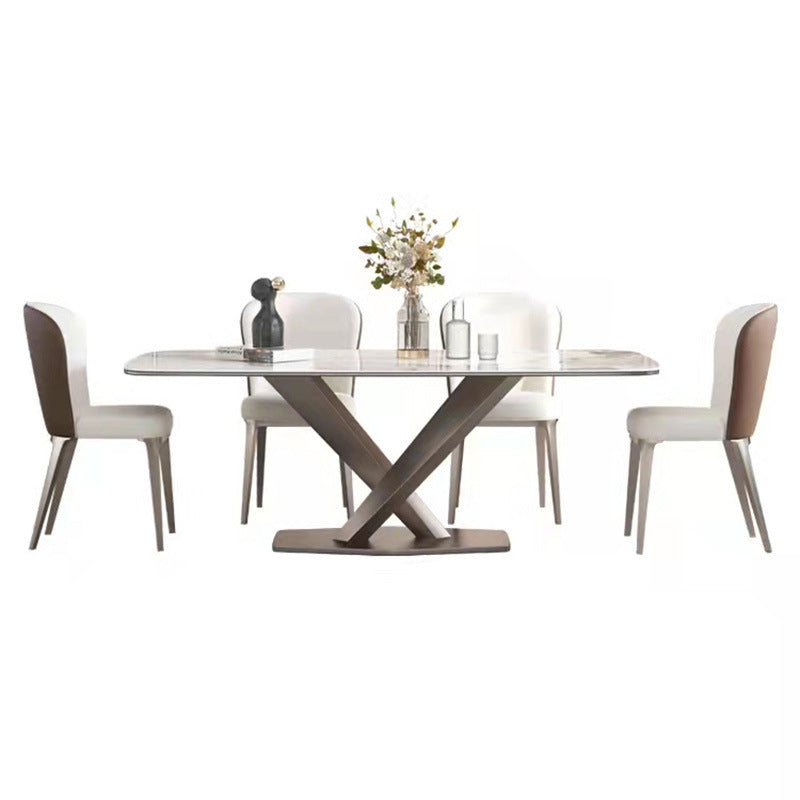 Modern Sintered Stone Dining Table Set 1/2/5/7 Pieces Dining Set