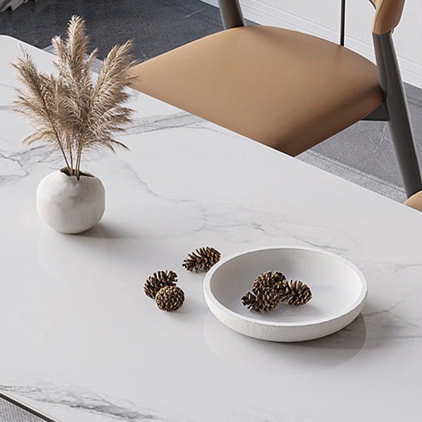 Modern Sintered Stone Dining Set Rectangle 1/4/5/7 Pieces Dinette Table Set