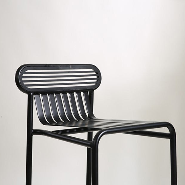 Industrial Square Bar Table Set 1/2 Pieces Counter Table with Iron High Stools