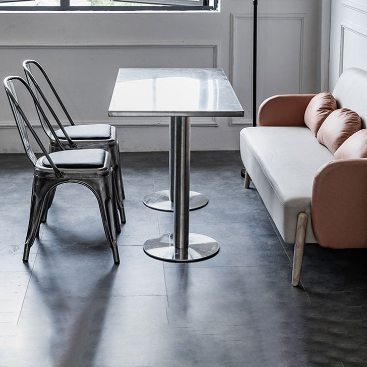 1/2/3/5 Pieces Industrial Bar Set Stainless Steel Bar Stool and Table Set