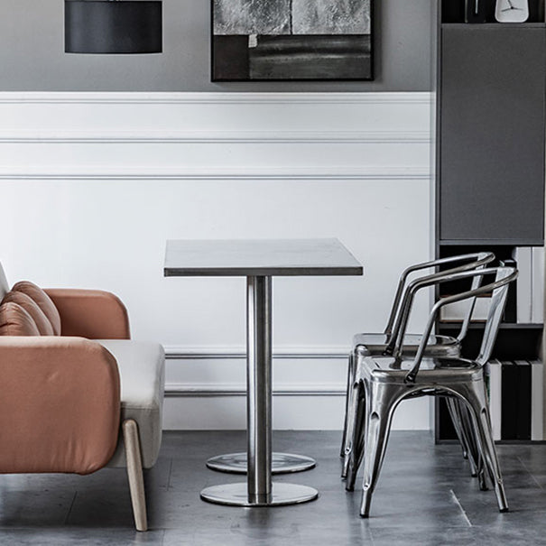 1/2/3/5 Pieces Industrial Bar Set Stainless Steel Bar Stool and Table Set