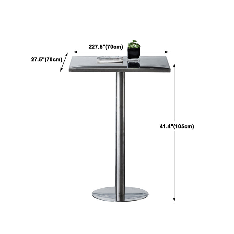 1/2/3/5 Pieces Industrial Bar Set Stainless Steel Bar Stool and Table Set