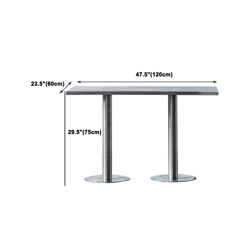 1/2/3/5 Pieces Industrial Bar Set Stainless Steel Bar Stool and Table Set