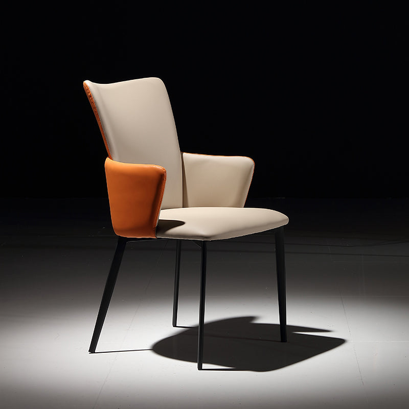 Modern Style Faux Leather Dining Side Chairs Upholstered Side Chairs for Restaurant Use