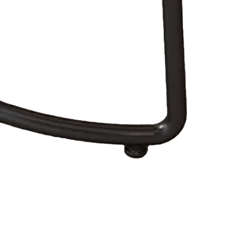 Industrial Armless Backless Counter Stool Iron Cafe Bar Stool with Wooden Seat and Pedal