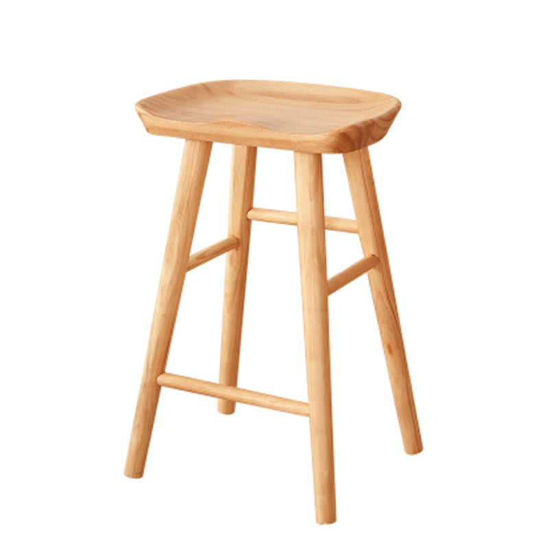 Luxury Rectangle Solid Wood Bar Table Set 1/2/3 Pieces Counter Table with Backless Stools