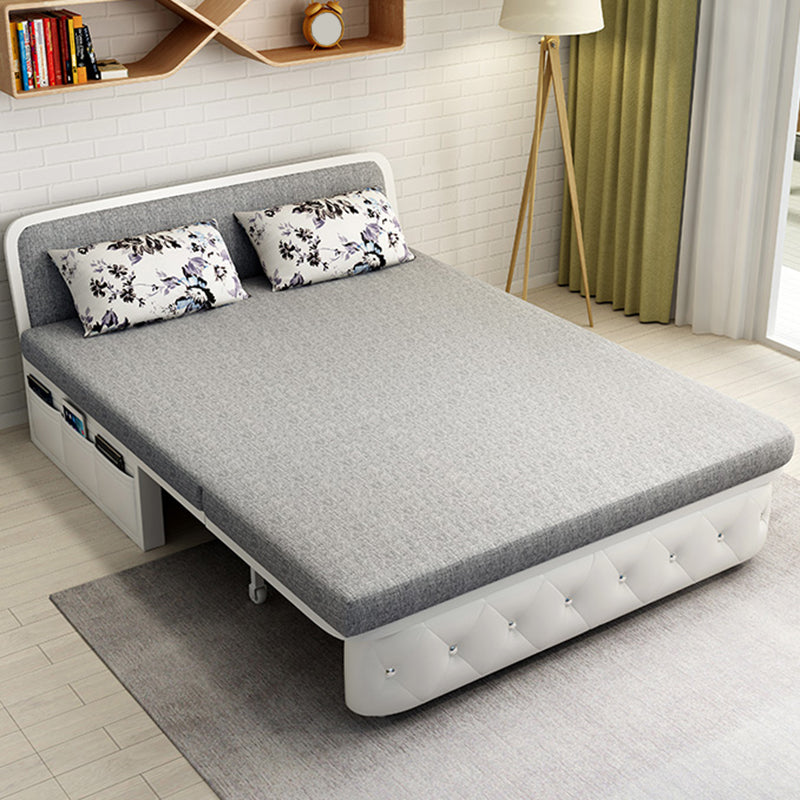 Armless Cotton Blend Contemporary Convertible Bed Sofa Couch