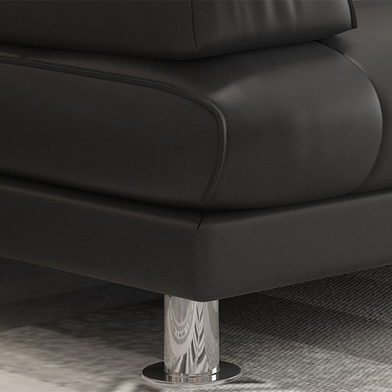 31.5"/34.6" H Faux Leather Pillow Top Arm Tufted Sofa Bed For Living Room