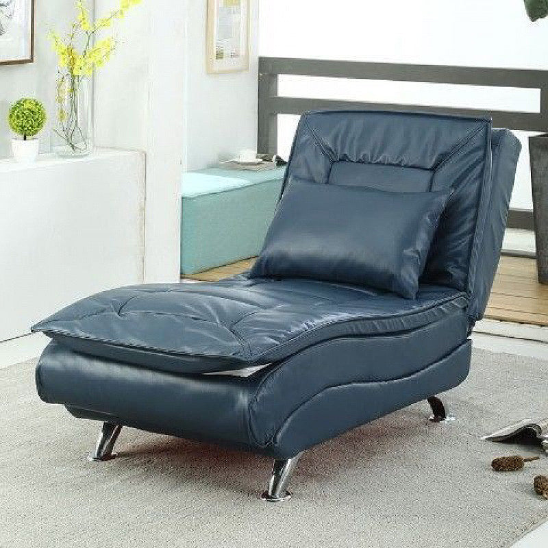 Basic Four Leg Armless Chair with Adjustable Sewn Pillow Back