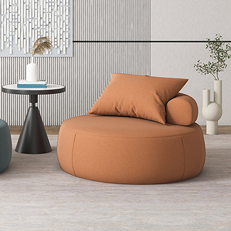 Faux Leather Chair Armless Solid Wood Frame Chair for Living Room