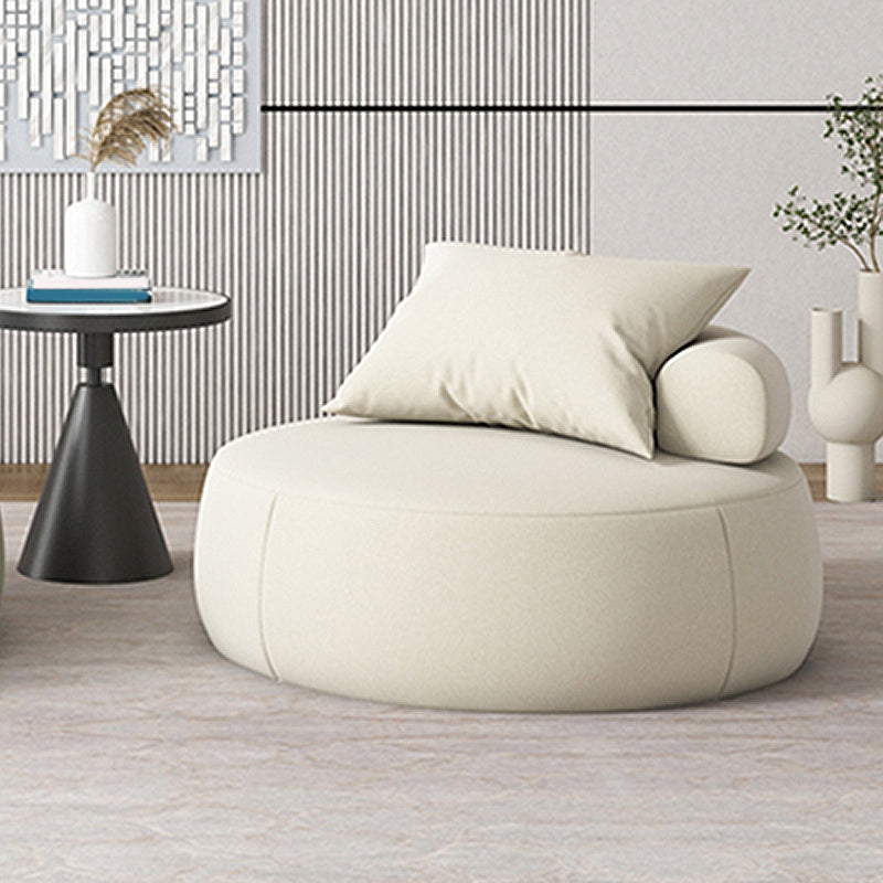 Faux Leather Chair Armless Solid Wood Frame Chair for Living Room