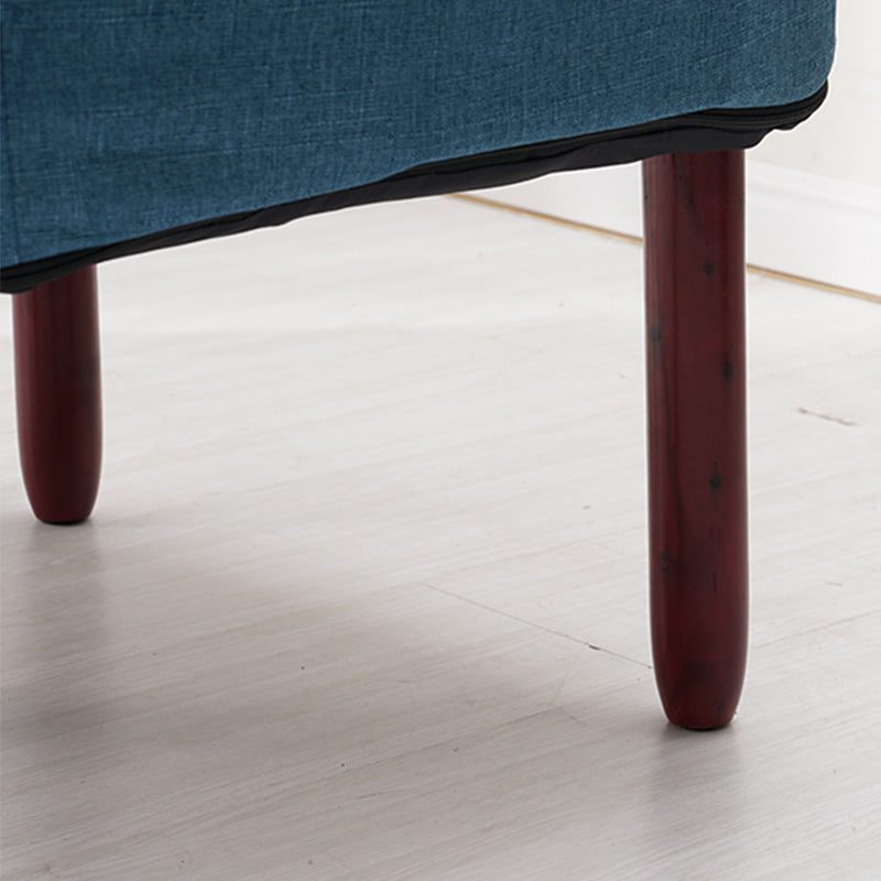 Linen Lounge Chair 20.86" L x 18.89" W Adjustable Accent Chair with Storage